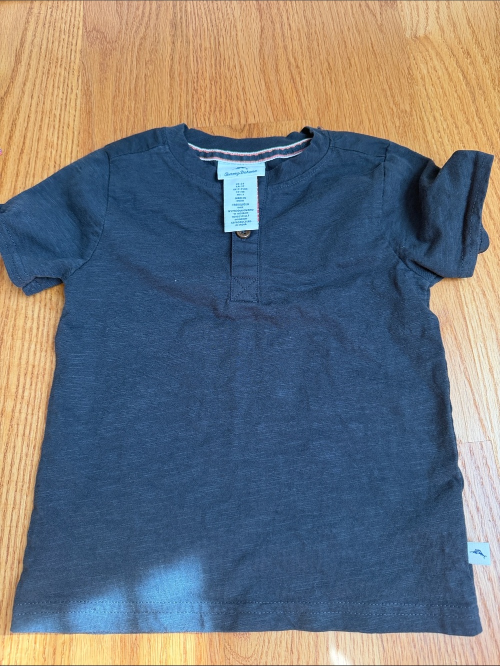 Tommy Bahama Navy Short Sleeve Henley Tee